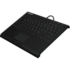 Keysonic KSK-3211ELU Super-Mini Tastatur, Kabelgebunden Hintergrundbel...