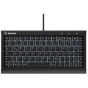 Keysonic KSK-3011ELC Super-Mini Tastatur, Kabelgebunden Integrierter N...