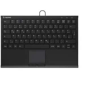 Keysonic KSK-5211ELU Mini Tastatur, Kabelgebunden Hintergrundbeleuchtu...