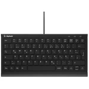 Keysonic KSK-5011ELC Super-Mini Tastatur, Kabelgebunden Hintergrundbel...