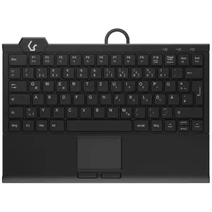 Keysonic KSK-5210ELU Mini Tastatur, Kabelgebunden Integriertes Touchpa...
