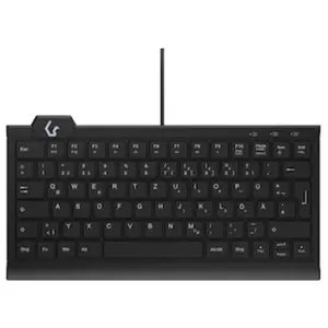 Keysonic KSK-5010ELC Mini Tastatur, Kabelgebunden Hintergrundbeleuchtu...