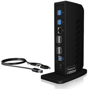 ICYBOX USB Type-C & Type-A Dock mit zweifachem Videoausgang