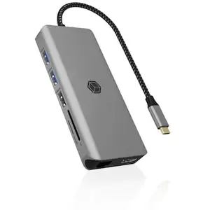 ICY BOX 12-in-1 USB Type-C® Dock mit PD bis zu 100 W