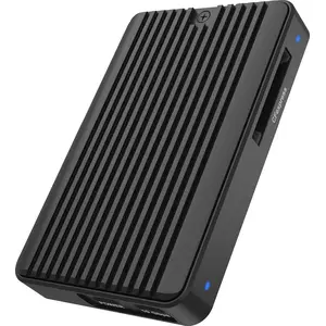 ICY BOX IB-CR601M-C31, M.2 NVMe/SATA SSD Gehäuse mit CFexpress Type-B Kartenleser, Host USB 3.2 Gen 2 Type-C+A 10 Gbit/s, SSD-Gehäuse, M.2, M.2, 10 Gbit/s, USB Anschluss, Schwarz günstig