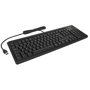 Keysonic Tastatur KSK-8041U-CR, Kabelgebunden Full-Size Tastatur für W...