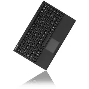 Keysonic ACK-540U+ Mini-Tastatur mit Touchpad, USB, schwarz