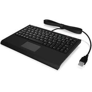 KeySonic ACK-3410 USB-Tastatur (DE) Kompakt-Mini-Tastatur mit integrie...