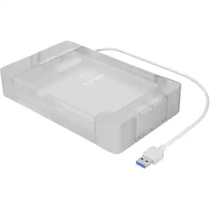 ICY BOX IB-AC705-6G, USB 3.2 Gen 1 Gehäuse für 3,5"/2,5" SSD/HDD SATA III 6 Gbit/s, UASP, mit Netzteil, HDD, Serial ATA III, 2.5,3.5", USB 3.2 Gen 1 (3.1 Gen 1) Type-A, Weiß, Kunststoff günstig