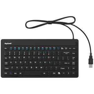 KeySonic KSK-3230IN kabelgebundene Mini Tastatur - QWERTZ DE - schwarz