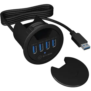 ICY BOX IB-HUB1403 USB 3.0 Tisch-Hub mit 4 Ports