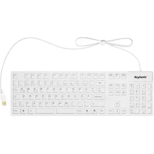 KeySonic KSK-8030IN kabelgebundene Tastatur - QWERTZ DE - weiß