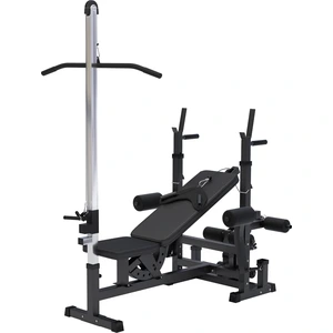 GORILLA SPORTS® Kraftstation mit verstellbarer Hantelablage und Dip-Gr...