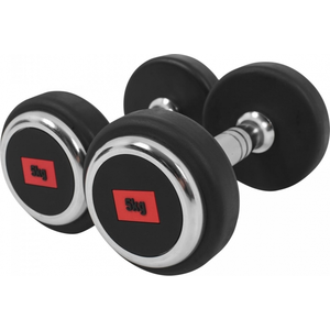 GORILLA SPORTS® Kurzhanteln - 2er Set, 10 kg (2x5 kg), aus Gusseisen, Gummiert, Griff gerändelt, rutschfest - Rundhanteln, Kurzhantelset, Hantel Set, Gewichte, Dumbbells günstig