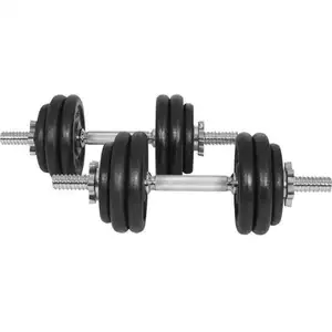 GYRONETICS® Kurzhanteln 30 kg - 2er Set, 25 mm, 4 x 1,25kg, 8 x 2,5kg Gewichte, Hantelscheiben aus Gusseisen, 2 Kurzhantelstangen 43cm mit 4 Sternverschlüssen, gerändelt - Hantelset, Gewichten günstig