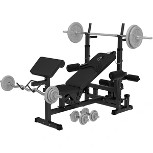 GORILLA SPORTS® Multifunktion Hantelbank - inkl. Hantelset mit 108 kg ...