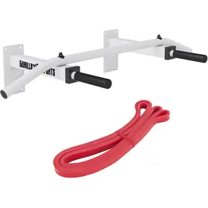 GORILLA SPORTS® Klimmzugstange - mit Fitnessband, Wandmontage, bis 350... günstig