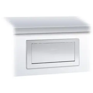 Wagner-EWAR Schwingklappe 298x148x10mm WP135 Edelstahl für Untertischmontage, Variante:Edelstahl poliert günstig