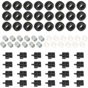 LEGO 72-teiliges Räder, Reifen und Achs-Set - Ersatzteile   Zubehör