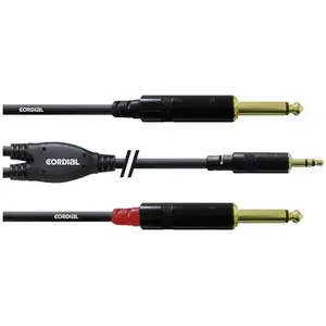 Cordial CFY 3 WPP - Y-Adapterkabel (3 m, 6.3mm Klinkenkabel, AUX Kabel), Audiokabel günstig