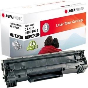 AgfaPhoto Kompatible Tonerkartusche, Schwarz, Ersatz für Canon 3500B002, 728 BK, 2100 Seiten, 2100 Seiten, Schwarz, 1 Stück(e)