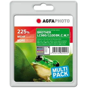 AgfaPhoto LC980/1100, Hohe (XL-) Ausbeute, Schwarz, Cyan, Magenta, Gelb, 4 Stück(e), Multipack günstig