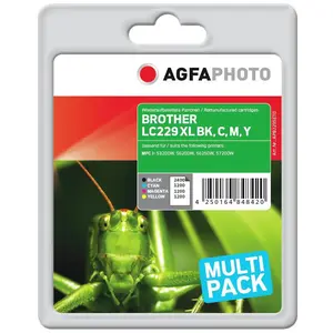 Agfaphoto, Druckerpatrone, kompatibel mit LC-229XL+LC-225XL (BK, C, M, Y) günstig