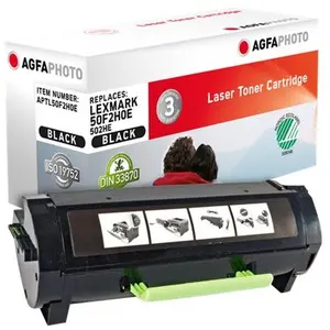 AgfaPhoto Schwarz - kompatibel - Tonerpatrone (Alternative zu: Lexmark 502HE, Lexmark 50F2H0E) günstig