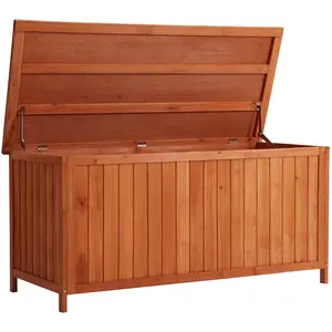 Wiltec Gartenbox aus Holz 127 x 55 x 60 cm Aufbewharungsbox mit Deckel... günstig