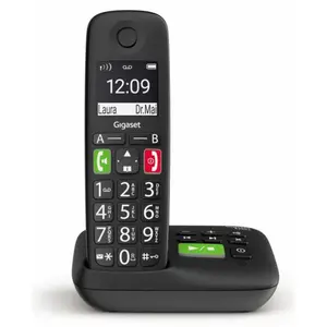 Gigaset E290A Schnurloses Telefon mit Anrufbeantworter schwarz günstig