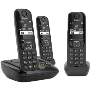 Gigaset AS690A Trio, Analoges/DECT-Telefon, Kabelloses Mobilteil, Frei...