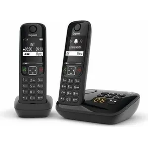 Gigaset AS690A Duo, Analoges/DECT-Telefon, Kabelloses Mobilteil, Freis...