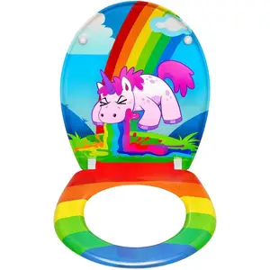 WOLTU WC Sitz, mit Abesenkautomatik, aus Duroplast, Einhorn günstig