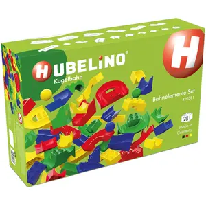 Hubelino Kugelbahn Bahnelemente Set 128-tlg.