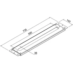 Steinberg, Duscharmatur + Badewannenarmatur, Serie 100 Montageplatte, für Waschtisch- und Wannenrandarmaturen, 1009411 günstig