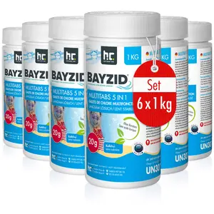6x1 kg BAYZID® Multitabs 20g 5in1 zur Dauerchlorung und stabile Wasser... günstig