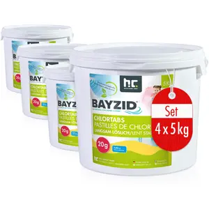 4x5 kg BAYZID® Chlortabs 20g langsam löslich für langanhaltende Wasser... günstig