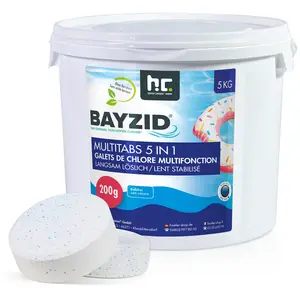 1x5 kg BAYZID® Multitabs 200g 5in1 zur Dauerchlorung und stabile Wasse... günstig