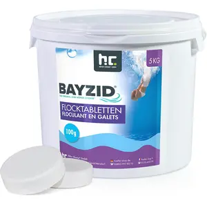1x5 kg BAYZID® Flocktabletten für gefiltertes, klares Poolwasser günstig