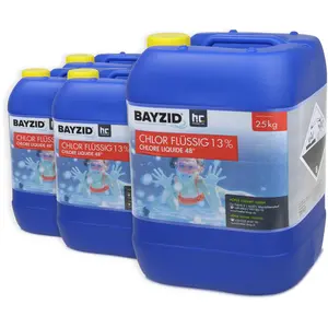 4x25 kg BAYZID® Flüssigchlor 13% zur effektiven Pool Desinfektion günstig