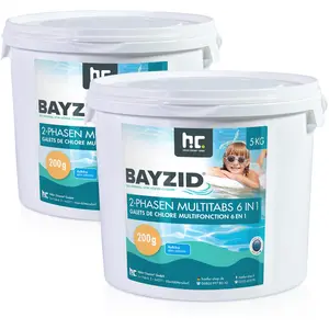 2x5 kg BAYZID® 2-Phasen-Multitabs 200g 6in1 zu Schnellchlorung und Lan... günstig