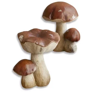 LOBERON Mirabeau Dekoobjekt Deko-Pilz 2er Set Beenie braun, none günstig