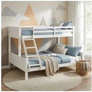 Homestyle4u Etagenbett Kinder 2 140x200 90x200 mit / ohne Matratze Hoc... günstig
