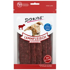 Dokas Lammfleisch getrocknet 70 g, Snack für: Hund