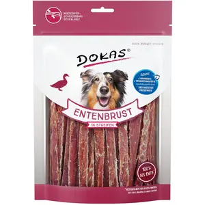 Dokas Entenbrust in Streifen 250 g, Snack für: Hund