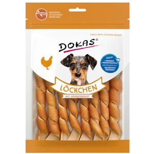 Dokas Gedrehtes Hähnchenbrust-hundefutter 120g