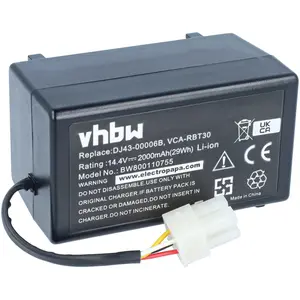 vhbw Akku kompatibel mit Samsung Navibot SR8930, SR8940, SR8950, Pop-O...