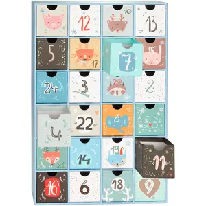 BRUBAKER Adventskalender zum Befüllen - Tierische Weihnachten Blau - D... günstig