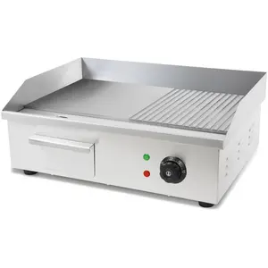 VERTES Grillplatte Bratplatte Plancha Grill Elektrisch 3000W aus Edels... günstig
