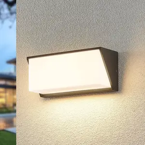 Lindby LED-Außenwandleuchte Malim, 25 cm, anthrazit, IP65